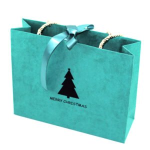 YS-19005 green velvet cloth paper bag, anti-scratch