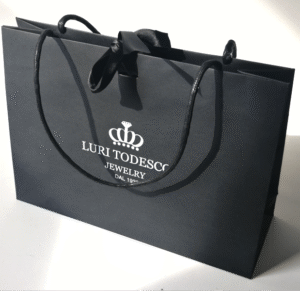 YS-19015 elegant black bag PU handle