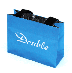 YS-19024 Pop blue& silver cloth bag