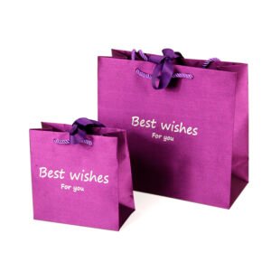 YS-19066 purple cloth paper bag