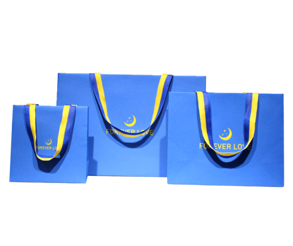 YS-23915 blue exquisite paper bag