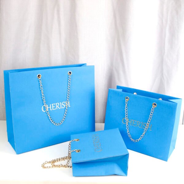 YS-24207 ocean blue chain handle bag
