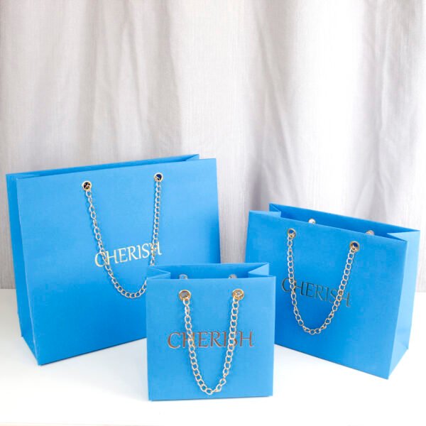 YS-24207 ocean blue chain handle bag