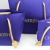 YS-24210 jewelry blue tote bag- tulip handle